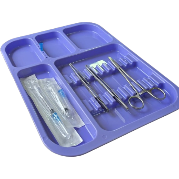 Bandeja organizadora esterilizable en autoclave morado - Imagen 2