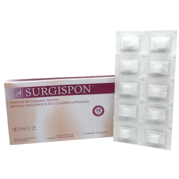 Gelitas hemostáticas Surgispon 10 unidades