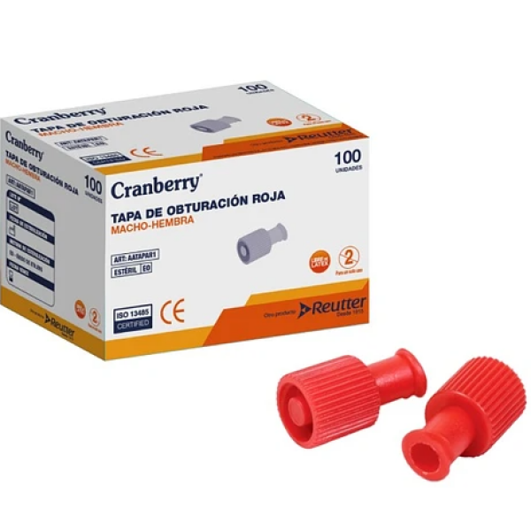Tapa De Obturación Roja - Caja 100 UN
