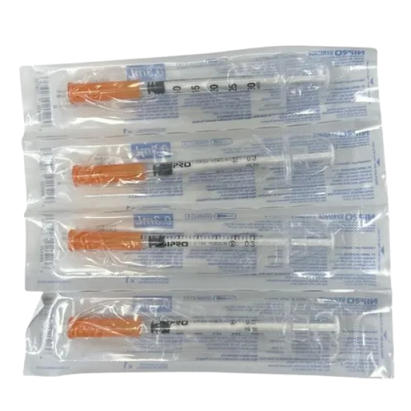 Jeringas tipo insulina 0.3 ml/ 30 UI Nipro 31G - Imagen 2
