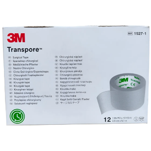 Cinta Transpore 3M papel 2.5cms X 9.1m