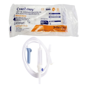 Bajada de suero microgoteo Cranberry